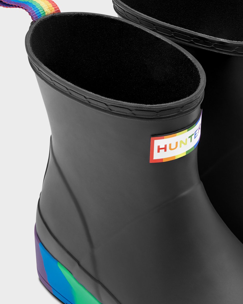 Play Botas Original Pride Heeled Rain Hunter Hombre - Negros - 091236KLN